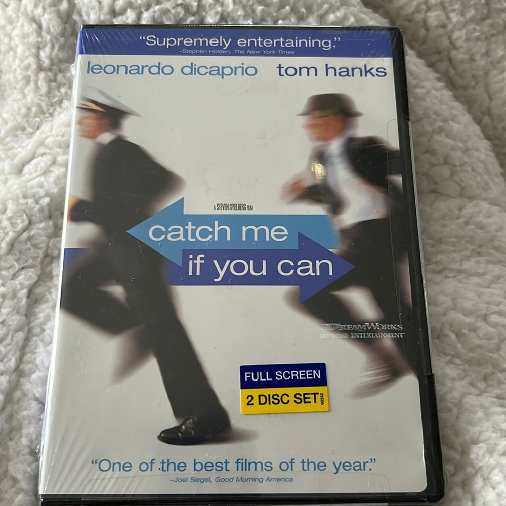 New in Package, Full Screen - Two Disc Set- DVDs, catch me if you can.